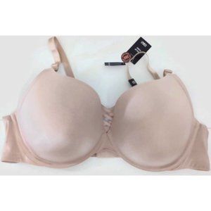 Torrid‎ Curve Push Up Plunge Bra 46DD Nude Beige - NEW